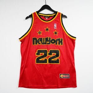 Vintage Nike NBA Metro New York #22 Basketball Jersey Red Mens XL